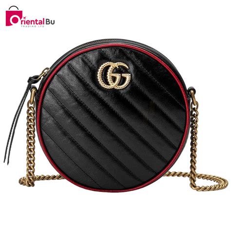 gucci 550154|Gucci Mini GG Marmont Round Shoulder Bag Gold (550154).